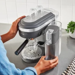 KitchenAid Automatic Milk Frother Attachment - Matte Charcoal Gray: Milk Steamer & Frother For Coffee, Dishwasher-Safe -KitchenAid GUEST 97537959 0842 4f89 bb64 4a8fc1b50116
