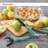 KitchenAid 2pk Peelers: Serrated Blade, Protective Cover, Dishwasher-Safe, Green, Plastic & Metal, Vegetable & Potato Peeler
