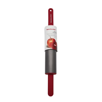 KitchenAid Rolling Pin Red: Nonstick Carbon Steel, Handled, 22" Length, Hand Wash, Baking Roller Pin 3 KitchenAid Rolling Pin Red: Nonstick Carbon Steel, Handled, 22" Length, Hand Wash, Baking Roller Pin