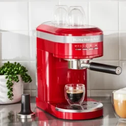 KitchenAid Semi-Automatic Espresso Machine - Empire Red: 15 Bars Pressure, 47oz Capacity, Dishwasher-Safe Parts -KitchenAid GUEST a3549e2d 067c 4ab9 9be0 5b0d2314c3df