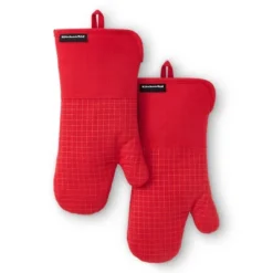 KITCHENAID Gourmet Series Gridlines Oven Mitts 2-Pack Set -KitchenAid GUEST a36dc143 2d31 48a4 b818 7feae808cfe5