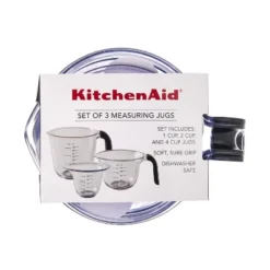 KitchenAid Set Of 3 Measuring Cups: Plastic, Dishwasher-Safe, Easy-Pour Spout, 2, 1, & 4-Cup Stackable Design -KitchenAid GUEST a56056be 2341 4ba8 9e63 c25cc4865256