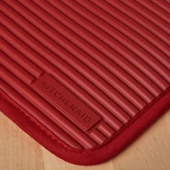 KITCHENAID Ribbed Soft Silicone Pot Holder 2-Pack Set, Smoked Paprika Red, 7"x9" -KitchenAid GUEST a60a5ee0 bdf4 439d a299 012fb8ee4c8d
