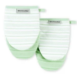 KITCHENAID Albany Mini Oven Mitt 2-Pack Set, Pistachio, 5.5"x8" -KitchenAid GUEST a6396462 d2de 4a0a 8139 d22a93941419