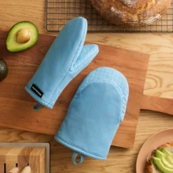 KITCHENAID Gourmet Series Gridlines Mini Oven Mitts 2-Pack Set