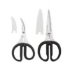 KitchenAid Set Of 2 Shears: Stainless Steel Blades, Dishwasher-Safe, Black & Silver Handles, Lifetime Warranty -KitchenAid GUEST b873e0b6 7d72 463c b151 05e63ab3b936