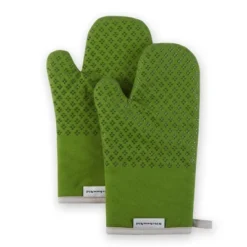 KITCHENAID Asteroid Oven Mitt 2-Pack Set, Matcha Green, 7"x12.5" -KitchenAid GUEST b96897d2 c634 4276 8283 dcf3405fd214