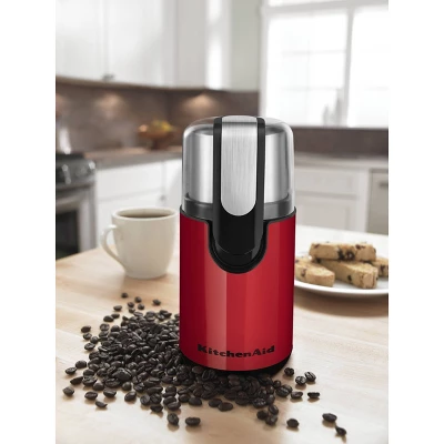 KitchenAid Blade Coffee Grinder - BCG111: Stainless Steel Blades, 12 Cup Capacity, Removable Bowl, Red 4 KitchenAid Blade Coffee Grinder - BCG111: Stainless Steel Blades, 12 Cup Capacity, Removable Bowl, Red - Image 2
