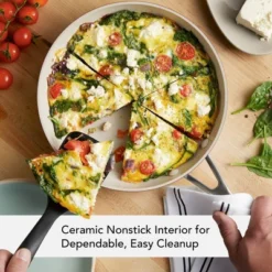 KitchenAid 12.25" Hard Anodized Ceramic Nonstick Frying Pan Empire Red: Lifetime Warranty, Hand Wash, Gas & Electric Compatible -KitchenAid GUEST c2e2968b 3e86 4343 885f 18c68f0c26a9