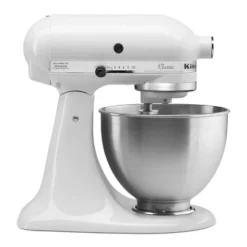 KitchenAid Classic 4.5qt Stand Mixer - White: 10 Speeds, Metal, Dishwasher-Safe, Includes Beater & Dough Hook -KitchenAid GUEST c71c0b52 c876 4dfc 9931 6e2c43f9accd