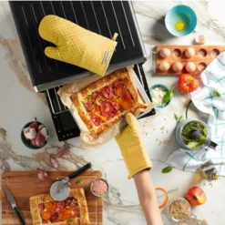 KITCHENAID Asteroid Oven Mitt 2-Pack Set, Buttercup Yellow, 7"x12.5" -KitchenAid GUEST cb578538 3103 4adf 9671 50a3d66a3656