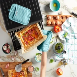 KitchenAid Asteroid Rectangle Pot Holder 2-Pack Set, Mineral Water, 7"x10" -KitchenAid GUEST cbf643b2 d790 4220 9572 b4e3d598993b