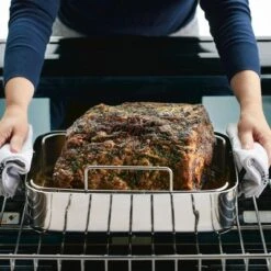 KitchenAid Stainless Steel 5-Ply Clad 15"x11.5" Roasting Pan With Stainless Steel Rack 15 KitchenAid Stainless Steel 5-Ply Clad 15"x11.5" Roasting Pan With Stainless Steel Rack -KitchenAid GUEST ccbd0c27 017e 4567 8625 eb7dc6c8421a