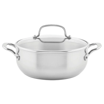 KitchenAid 3-Ply Base Stainless Steel 4qt Casserole With Lid: Round Baking Dish, Tempered Glass Lid, Dishwasher & Oven Safe 13 KitchenAid 3-Ply Base Stainless Steel 4qt Casserole With Lid: Round Baking Dish, Tempered Glass Lid, Dishwasher & Oven Safe - Image 11