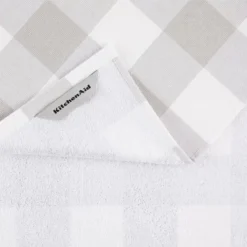 KitchenAid Stripe Gingham Dual Polyester Cotton Kitchen Towel 3-Pack Set, Matte Grey 9 KitchenAid Stripe Gingham Dual Polyester Cotton Kitchen Towel 3-Pack Set, Matte Grey -KitchenAid GUEST d1a3536c 6096 4195 a514 99c0508bdd3a