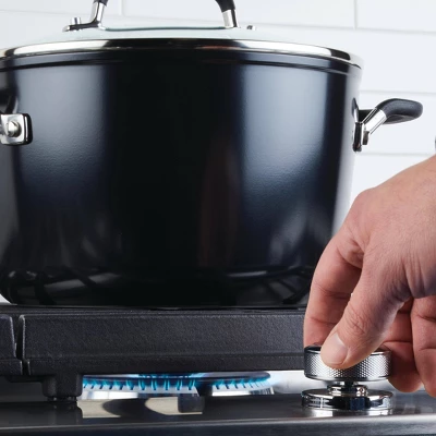 KitchenAid 8qt Hard Anodized Stock Pot Black 4 KitchenAid 8qt Hard Anodized Stock Pot Black - Image 2