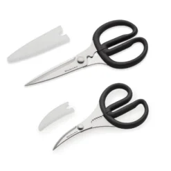 KitchenAid Set Of 2 Shears: Stainless Steel Blades, Dishwasher-Safe, Black & Silver Handles, Lifetime Warranty -KitchenAid GUEST dfd306f8 40a3 4f9d b347 33bbd9de2db0