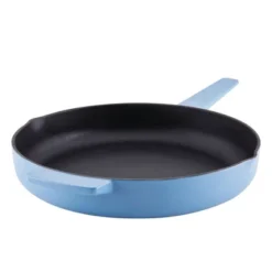 KitchenAid 12" Enameled Cast Iron Induction Skillet With Helper Handle And Pour Spouts Blue Velvet -KitchenAid GUEST dfe6a7c3 aeef 4527 b39a a02215ca56f6