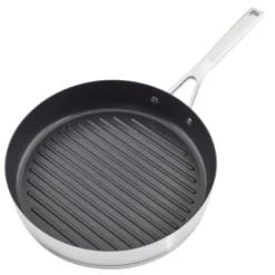 KitchenAid 3-Ply Base Stainless Steel 10.25" Nonstick Round Grill Pan: Induction Safe, Dishwasher & Oven Safe Griddle 20 KitchenAid 3-Ply Base Stainless Steel 10.25" Nonstick Round Grill Pan: Induction Safe, Dishwasher & Oven Safe Griddle -KitchenAid GUEST e0893605 9656 431d b79b 9dfe86f0e1db