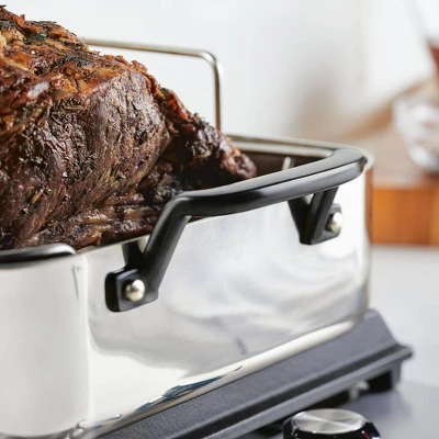 KitchenAid Stainless Steel 5-Ply Clad 15"x11.5" Roasting Pan With Stainless Steel Rack 10 KitchenAid Stainless Steel 5-Ply Clad 15"x11.5" Roasting Pan With Stainless Steel Rack - Image 8