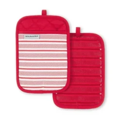 KitchenAid Albany Pot Holder 2-Pack Set, Passion Red, 7"x10" 9 KitchenAid Albany Pot Holder 2-Pack Set, Passion Red, 7"x10" -KitchenAid GUEST e6d15d89 7fb0 49be 9540 d265e8b2da61