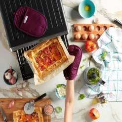 KitchenAid Asteroid Oval Pot Holder 2-Pack Set, Boysenberry Purple, 6.5"x10" -KitchenAid GUEST e715c94b 7d13 44d5 9efa db9fd384e29e