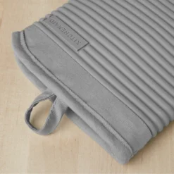 KitchenAid 2pk Silicone Ribbed Oven Mitts Gray: Heat Resistant Kitchen Textiles, Classic Pattern, 13" Length