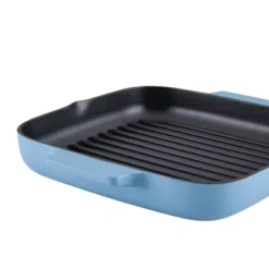 KitchenAid 11" Enameled Cast Iron Square Grill And Roasting Pan - Blue Velvet -KitchenAid GUEST ec9e4406 1c98 4f4d a4d9 998e2cc13f68