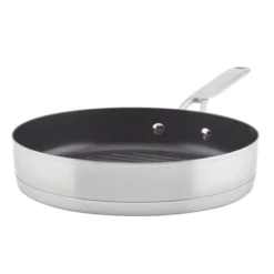 KitchenAid 3-Ply Base Stainless Steel 10.25" Nonstick Round Grill Pan: Induction Safe, Dishwasher & Oven Safe Griddle 29 KitchenAid 3-Ply Base Stainless Steel 10.25" Nonstick Round Grill Pan: Induction Safe, Dishwasher & Oven Safe Griddle -KitchenAid GUEST f1847dbb 4060 481f 89a3 3f4664c2be77