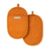 KitchenAid Asteroid Oval Pot Holder 2-Pack Set, Honey Orange, 6.5"x10"