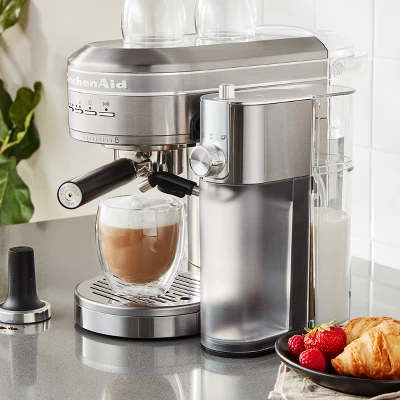 KitchenAid Automatic Milk Frother Attachment - Brushed Stainless Steel: Manual Milk Steamer, Dishwasher-Safe, 17 Oz. Capacity 3 KitchenAid Automatic Milk Frother Attachment - Brushed Stainless Steel: Manual Milk Steamer, Dishwasher-Safe, 17 Oz. Capacity