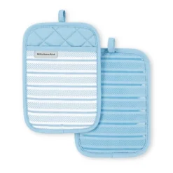 KitchenAid Albany Pot Holder 2-Pack Set, Blue Velvet, 7"x10" -KitchenAid GUEST f5b45bb7 d3a2 4f64 a457 9faecc432190