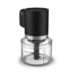 KitchenAid 3.5 Cups Go Cordless Top Down Food Chopper Matte Black Battery Included: 1 Speed, Stainless Steel Blade, 3.5 Cup Capacity -KitchenAid GUEST f5e1a3e4 d0c3 4f1f a63a 3d994cbeb2e8