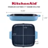 KitchenAid 11" Enameled Cast Iron Square Grill And Roasting Pan - Blue Velvet 1 KitchenAid 11" Enameled Cast Iron Square Grill And Roasting Pan - Blue Velvet -KitchenAid GUEST f7af37d1 983d 4e1e 8115 1dd7ad851426