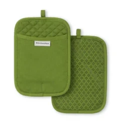 KitchenAid Asteroid Rectangle Pot Holder 2-Pack Set, Matcha, 7"x10" -KitchenAid GUEST f9530a28 13c8 4a5a 8664 cab6eaf7a242