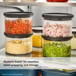 KitchenAid Go Cordless 3.5 Cup Top Down Chopper KTCR350BM - Battery Sold Separately, Stainless Steel Blade, Matte Black -KitchenAid GUEST fc456416 8ce0 4e8f a07a 5a60686fcfd5