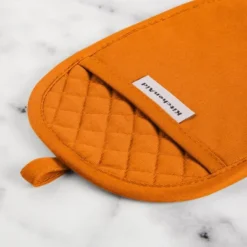 KitchenAid Asteroid Oval Pot Holder 2-Pack Set, Honey Orange, 6.5"x10" -KitchenAid GUEST fd9e9f85 6def 4500 b003 7a55ec644964